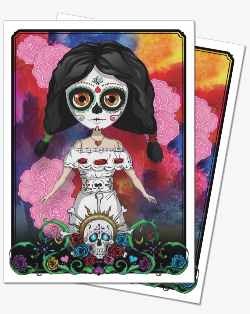 Ultra Pro Game Sleeves-dia De Los Muertos Doll 50 Count - Dia De Los Muertos - Doll (50) Mint/new, transparent png download