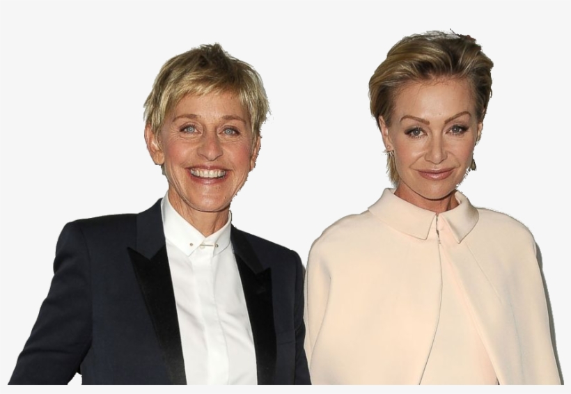 Ellen Degeneres & Portia De Rossi Lgb - Ellen Degeneres, transparent png download