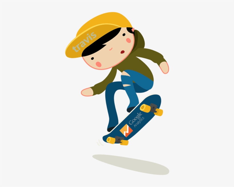 Travis Does Google Analytics - Like Skateboarding, transparent png download