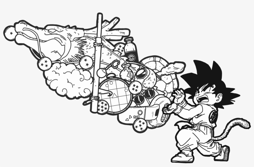 Kamehameha - Cartoon, transparent png download