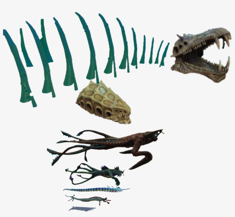 Subnautica Size Comparison Chart - Human, transparent png download