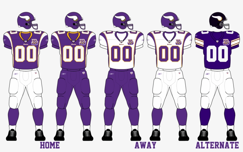 Minnesota Vikings 2010 Uniforms - Vikings Uniforms History, transparent png download