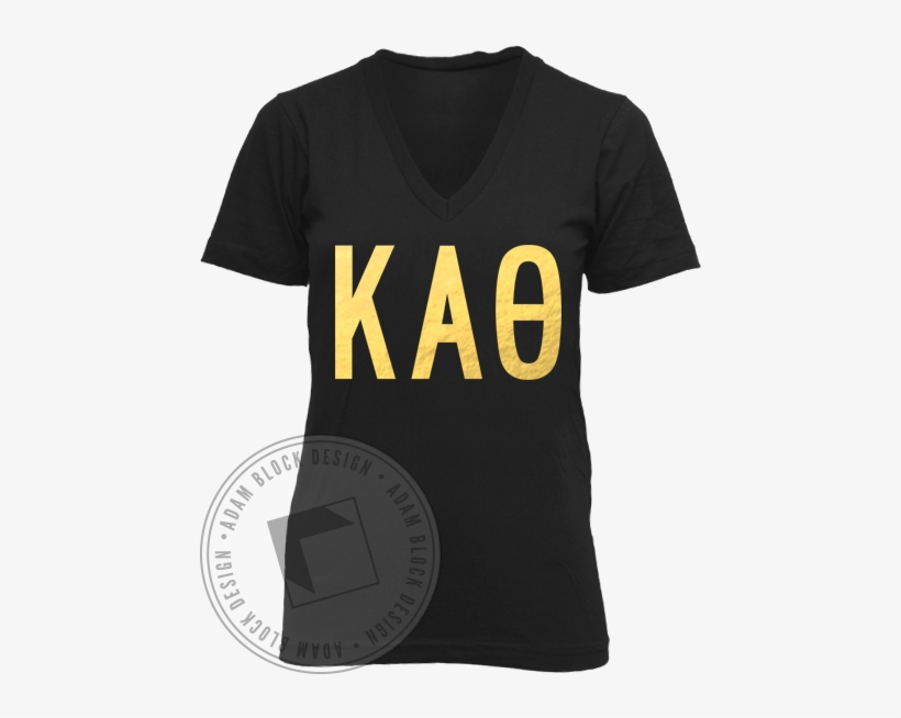 Kappa Alpha Theta Golden Ticket Vneck - Strawberry Fields Forever Zta, transparent png download