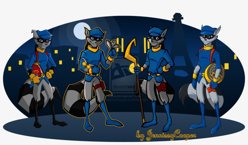 The Evolution Of Sly Cooper By Jennissycooper On Deviantart - Sly Cooper Base, transparent png download