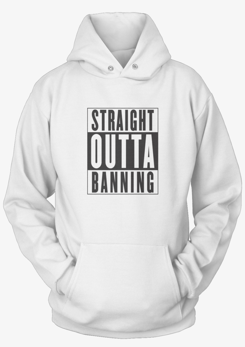 Straight Outta Banning Hoodie White - Straight Outta 1981 Cool Birthday Gift Tshirt, transparent png download