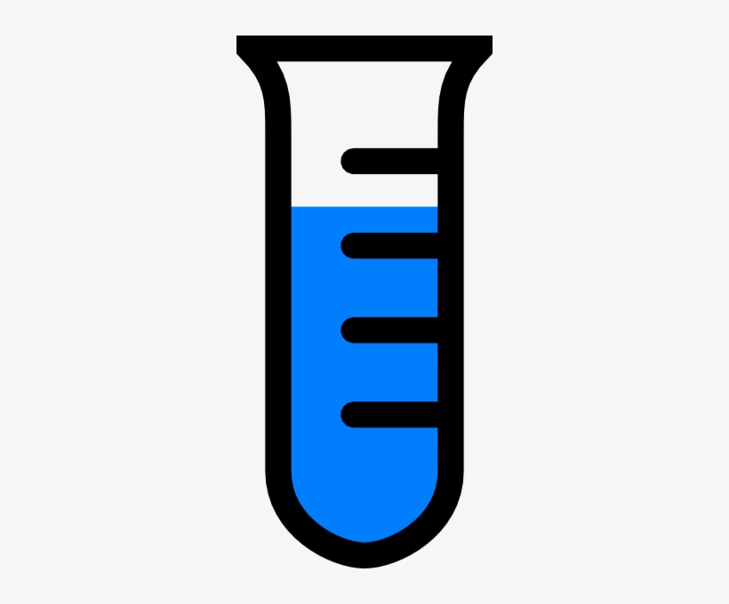 Water Clip Art At Clker Com Vector - Test Tube Clipart Blue, transparent png download