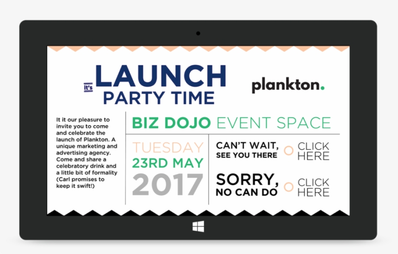 Planktonlaunchinvite, transparent png download