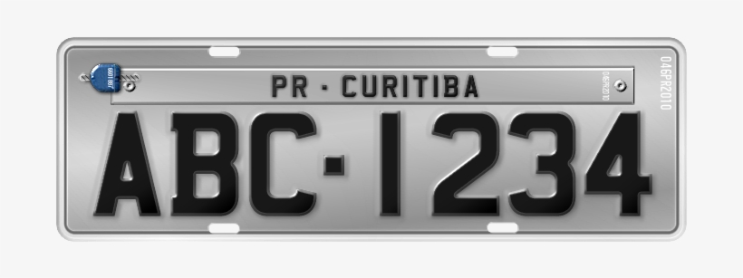 Placa Passeio De Veículos No Brasil 2008 - Placa De Carro Brasil, transparent png download