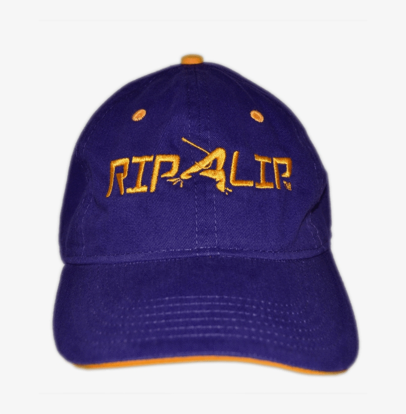 Purple & Gold W/gold Trim Rip A Lip Cotton Cap - Purple & Gold W/gold Trim Rip A Lip Cotton C, transparent png download