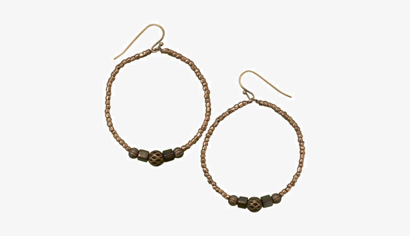 Perfect Circle Brass Earrings, transparent png download