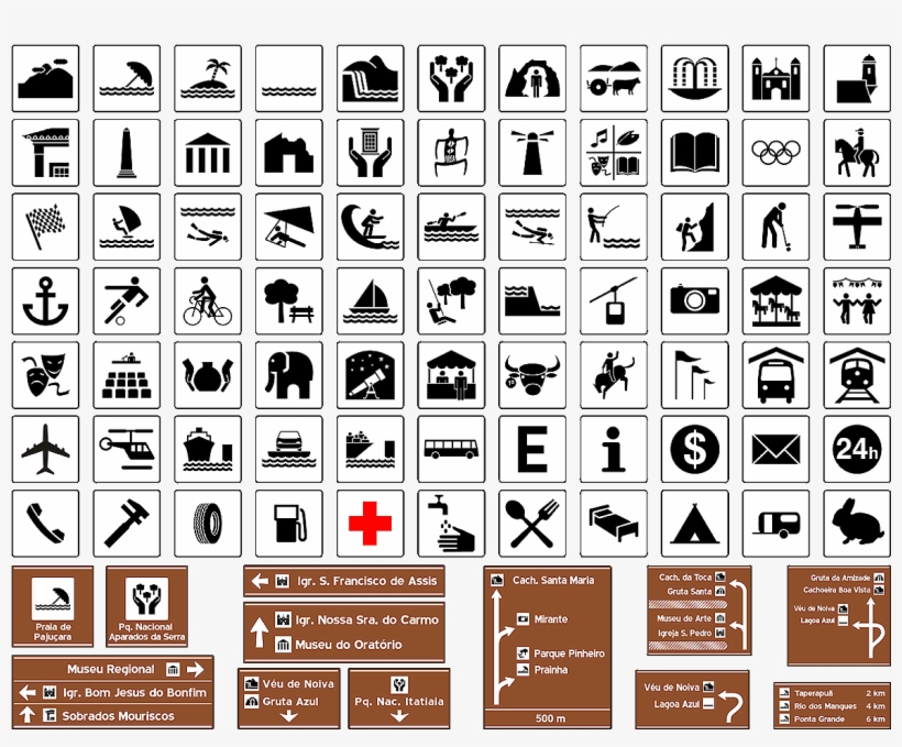 Placas Turistico Aimore - Placas De Serviços Auxiliares De Transito, transparent png download