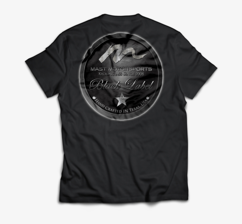 Mast Black Label T-shirt - Active Shirt Transparent PNG - 1024x768