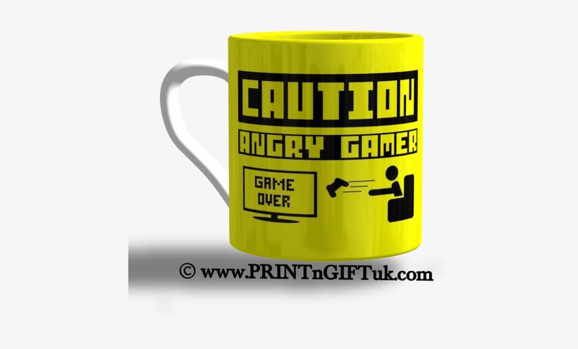 Lost Connection Or Just Died A Horrid Death Either - Caution Angry Gamer Art 32x24 Print Poster, transparent png download