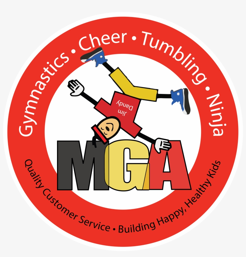 Cropped Cropped Mga Sign Logo White Background - Mga Gymnastics Apopka, transparent png download