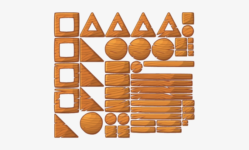 Download Ingame Blocks Wood 1 - Angry Birds Wood Block - HD Transparent