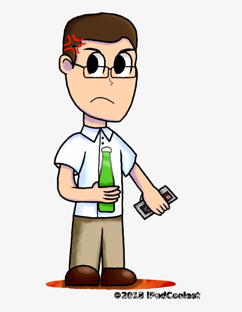 Png Black And White Library Mario Luigi Rpg Style Angry - Angry Video Game Nerd, transparent png download