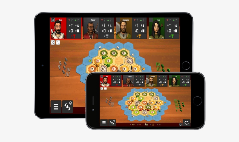 Iphone/nexus Smartphone Mit Laufender Catan-partie - Game, transparent png download