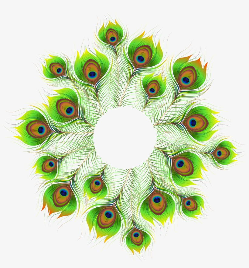 Clip Library Feather Decoration Png Clip Art Image - Peafowl, transparent png download