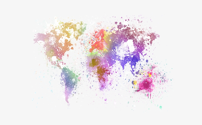 Click And Drag To Re-position The Image, If Desired - World Map Painting, transparent png download