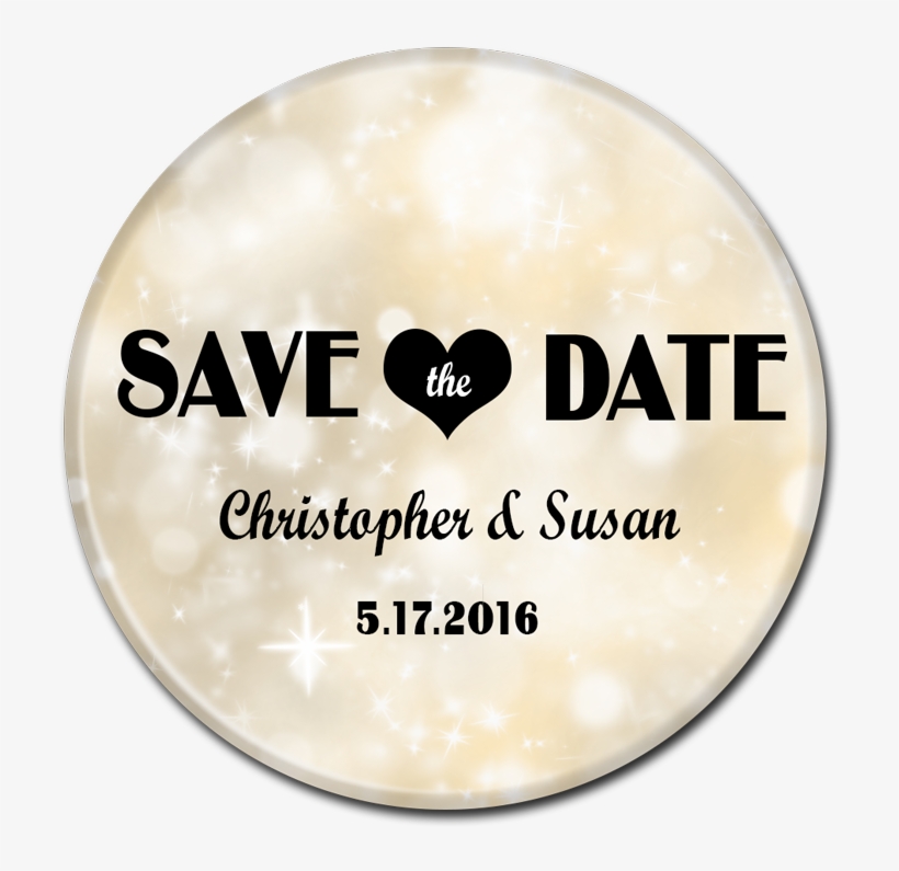 Save The Date Button - Label, transparent png download