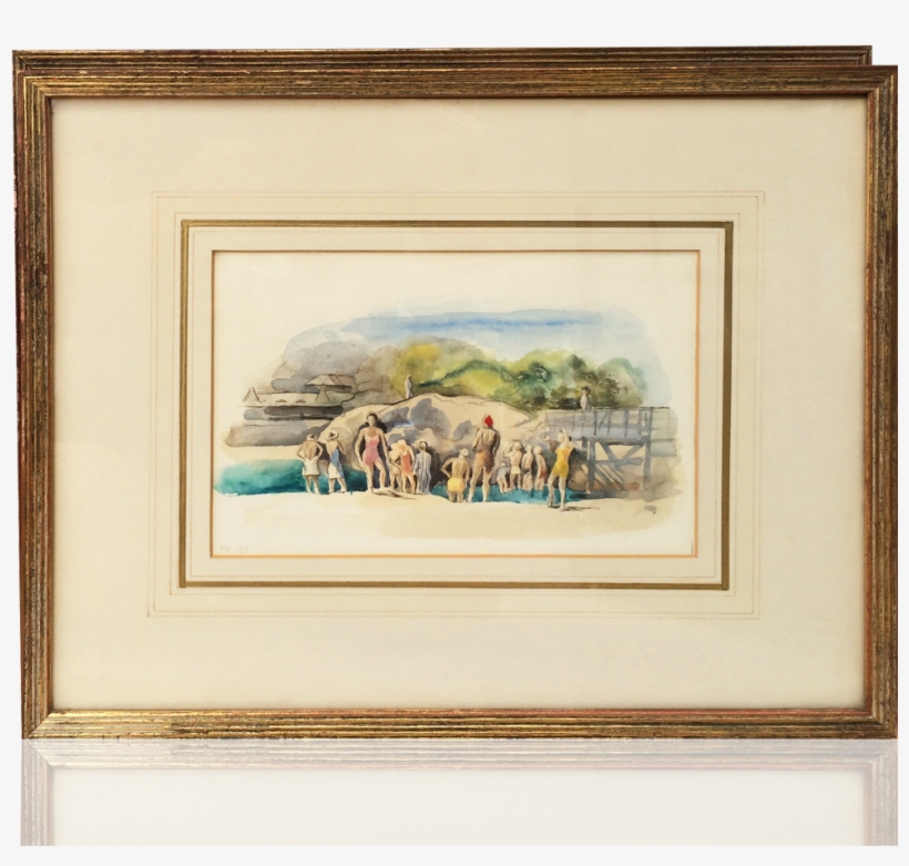 Felicie Waldo Howell Modernist American Pair Of Watercolors - Picture Frame, transparent png download