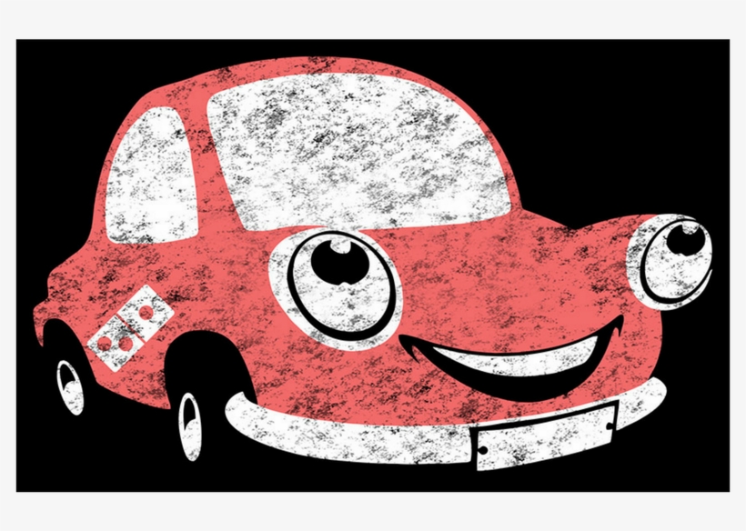 Car Cartoon Chalkboard Graphic - Car Cartoon, transparent png download