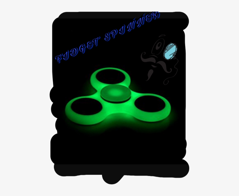 1 X Krazy Spinner Glow In The Dark Fidget Spinner Stress, transparent png download