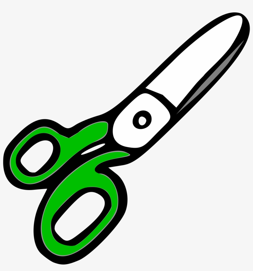 This Free Icons Png Design Of Scissors With Green Handles, transparent png download