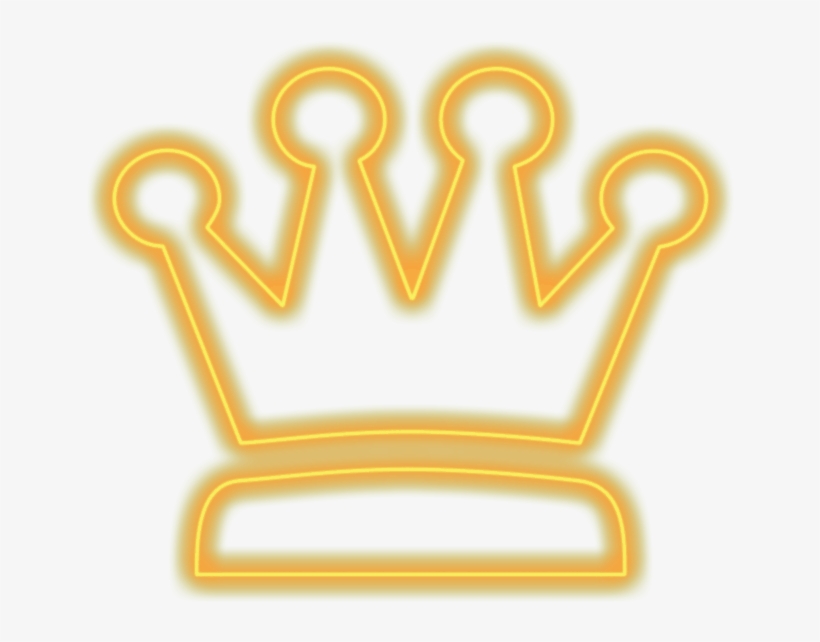 Crown Neonlight Luminous Neon Lighting King Kingdom - King Crown Png Picsart, transparent png download