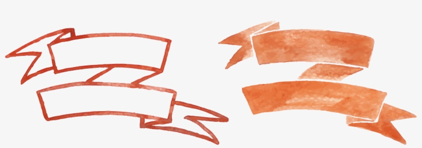 Watercolor Painting Banner Drawing - Watercolor Ribbon Png, transparent png download