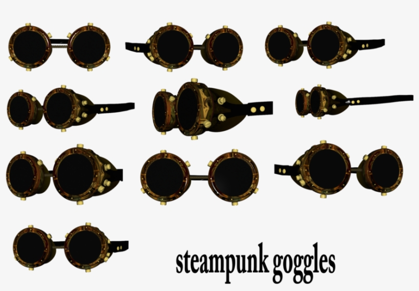 Steampunk Goggles Clipart - Очки Стимпанк Клипарт Пнг, transparent png download