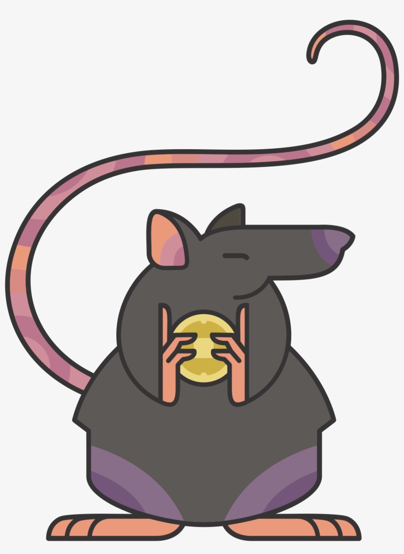 This Free Icons Png Design Of Stylized Cartoon Rat, transparent png download