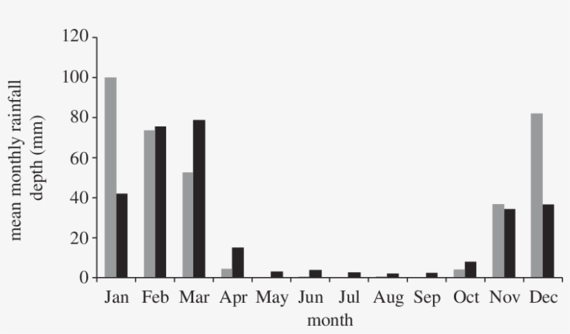 Projected Changes In The Monthly Rainfall Totals At - Plot, transparent png download