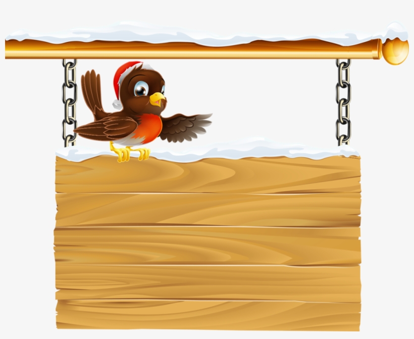 Snow Clipart Wooden Sign - Christmas Wood Sign Png, transparent png download