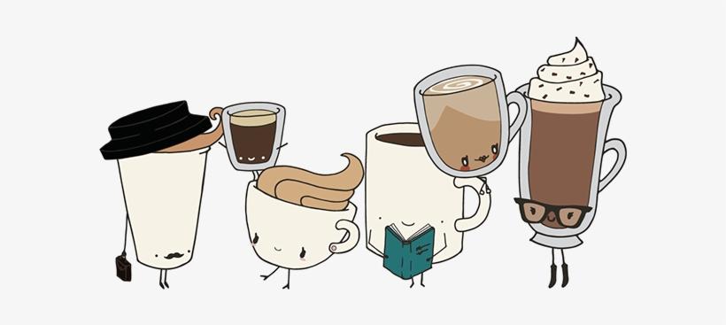 After Some Initial Sketches, I Decided To Create Six - Funny Coffee Cartoon Png, transparent png download