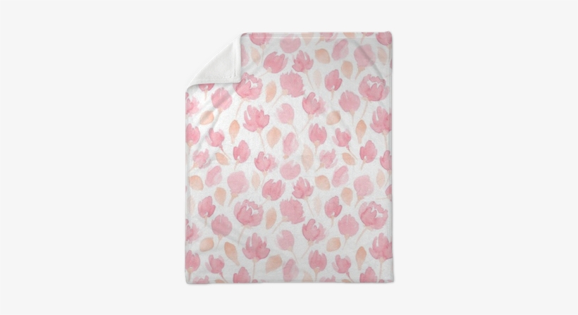 Cute Watercolor Flowers Seamless Vector Pattern - Design, transparent png download