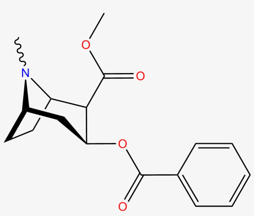 File - Cocaine - Cocaine Structure, transparent png download