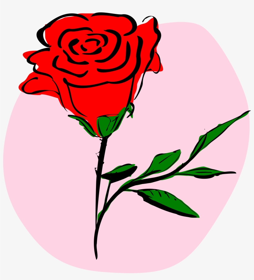 Coloured Rose Large 900pixel Clipart, Coloured Rose - Rose Clipart, transparent png download