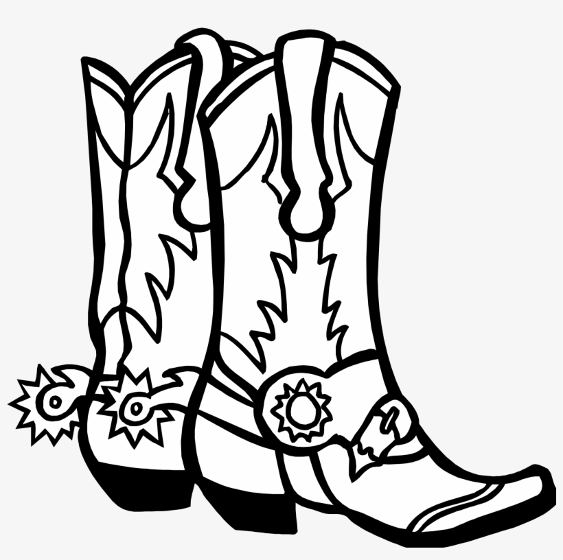 Trends For Cowboy Boots Drawing - Cowboy Boots Drawing, transparent png download