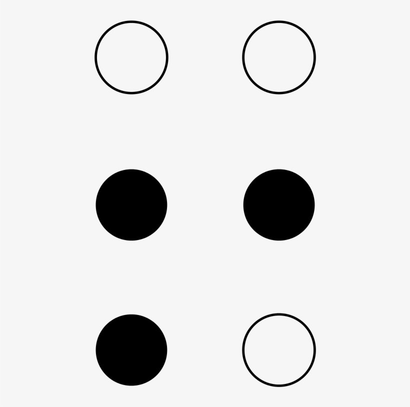 File - Braille Exclamationpoint - Svg - Exclamation Point In Braille, transparent png download