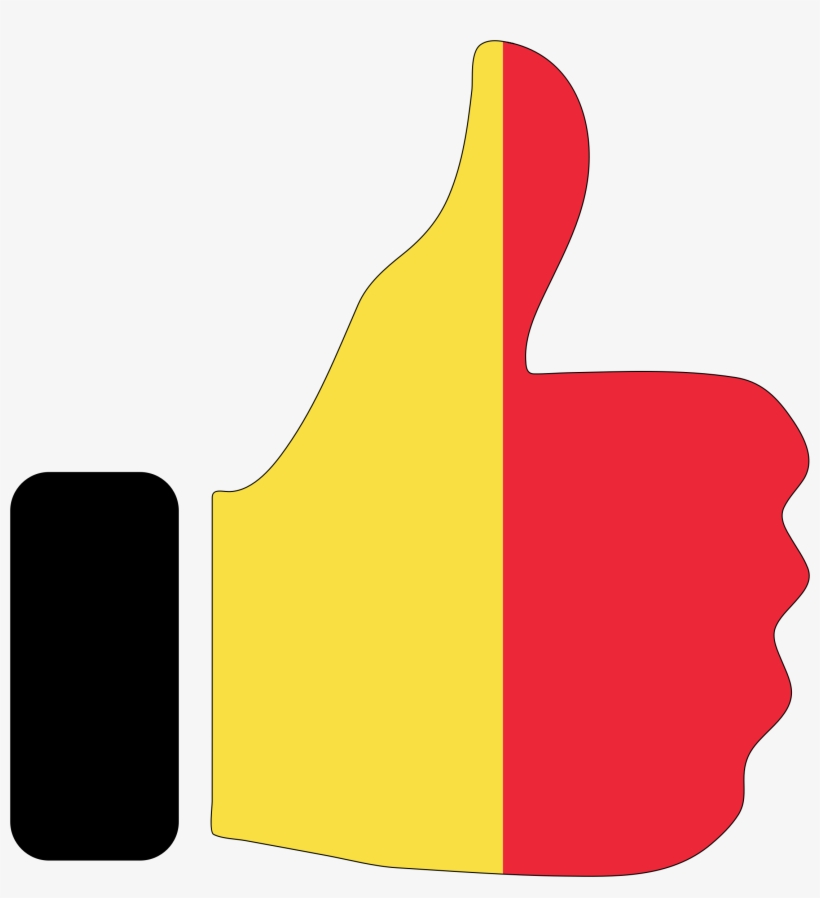 Thumbs Clipart Yellow - Belgium Clipart, transparent png download