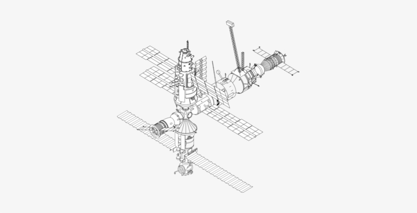 International Space Station Mir Outer Space Nasa, transparent png download