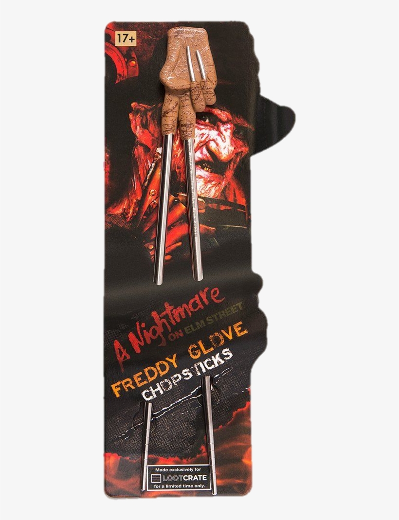 Loot Crate Exclusive Nightmare On Elm Street Freddy - Freddy Krueger Chopsticks, transparent png download