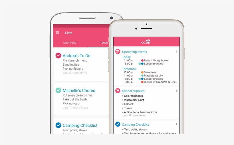 Cozi Family Organizer - Iphone, transparent png download