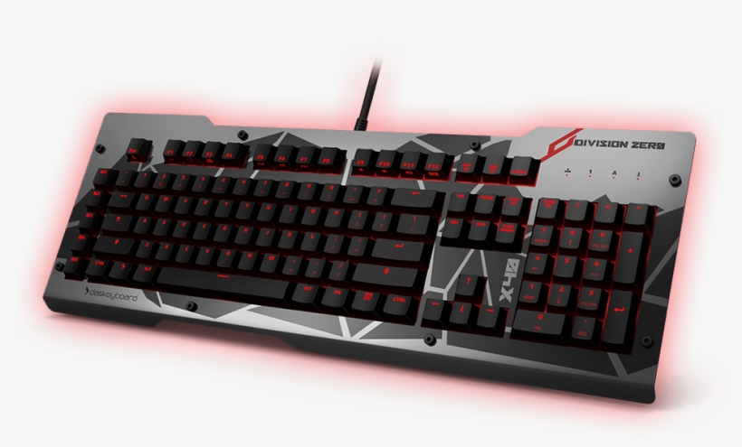 X40 Mechanical Keyboard Inclined - Das Keyboard X40 Pro Gaming Mechanical Keyboard, transparent png download