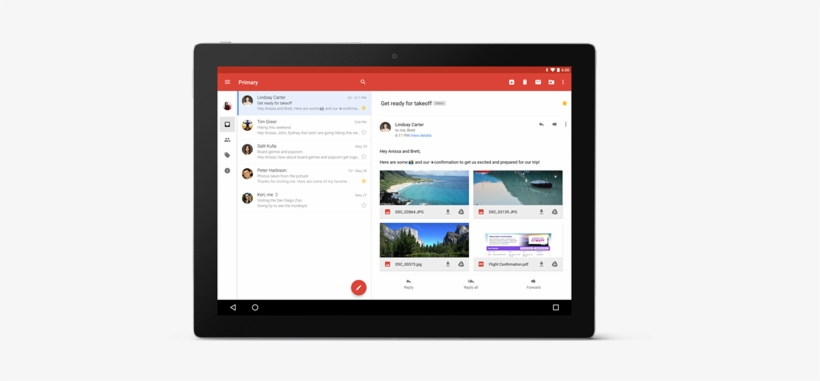 View Attachments Instantly - Ease & Simplicity Of Gmail Available Across Devices, transparent png download