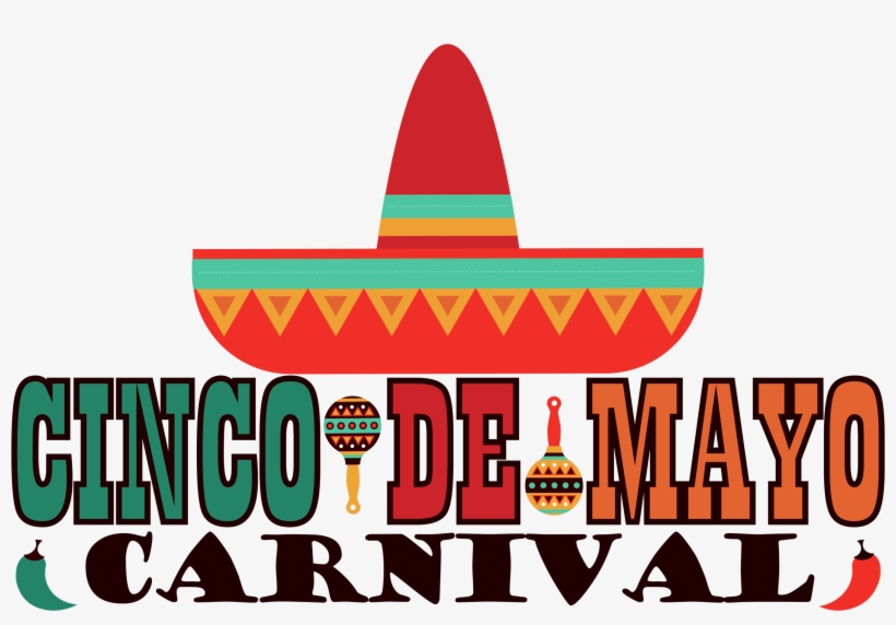 Graphic Black And White Carnival - Cinco De Mayo, transparent png download