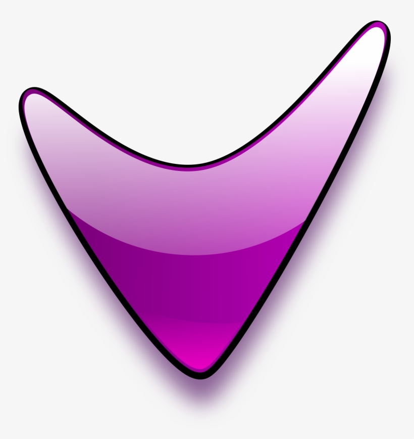 This Free Icons Png Design Of Glossy Down Arrow, transparent png download