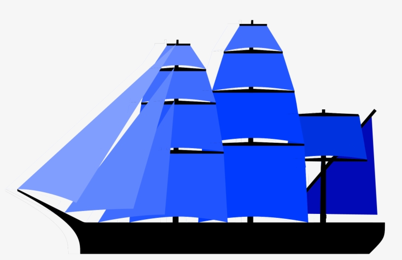 Alternate Fully Rigged Ship Sail Plan - Galleon Sail Plan, transparent png download