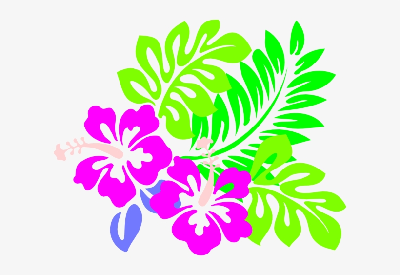 Luxury Golden Flower, Luxurious, Leaf, Cane Vine Png - Hawaiian Flowers And Leaves, transparent png download